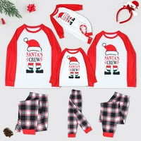 Pseurrlt Sleep Badžama za djecu za djecu Organski pamučni božićni pidžami za djecu