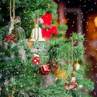 Akrilni ukrasi za božićne stablo Kruži diskovi čisto viseći ukras za zabavu