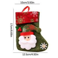 Božićne čarape, Big Xmas Čarape, 3D plišane čarape poklon torbe za djecu Decor Home Ornament Holiday