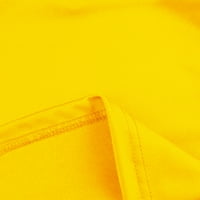 Ženske haljine klirence maxi modni skraćenik bez rukava s jednom ramenom ljetna haljina žuta 2xl