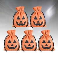 Noć vještica Torba za crtanje bundeve bombonske torbe i džep za crtanje bombona narančasta