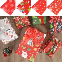 Kunyu set poklon za omotavanje papira svijetla boja Božićna tema otporna na suze šareno poklon paket