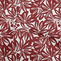 Onuone pamučni dres maroon tkanina cvjetna i šivaća tkanina od dvorišta otisnuta DIY odjeća šivaće zalihe