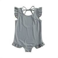 Lilgiuy Toddler casual kupaćim kostima bikini rufflled jednodijelno kupaće kupaći kostim