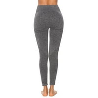Modne žene bešavne točke visokog struka Brzine suhe hlače Fitness joga hlače meke joge hlače za žene