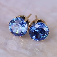 Ayyufe Ear Studs Elegant Sve utakmice kubične cirkonije okrugle izvrsne minđuše za upoznavanje