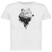 Sažetak Geometrija Wolf Head Tee Muški -Image od shutterstock