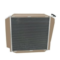 3row Radiator + Fan Fan + Termostat za 1966- Ford Bronco 3.3L L 5. V Pro