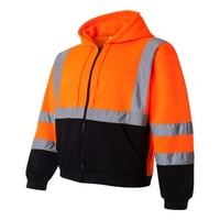 Kishigo Hi-Vis puni zip dukserice s kapuljačom