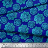 Tkanina Soimoi Rayon Floral Mandala Ispis tkanina od dvorišta široko