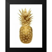 Bennett, Kate crni moderni uokvireni muzej umjetnički print pod nazivom - Zlatni ananas II