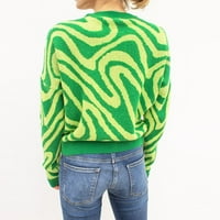 GUBOTARE WOMENS DUGE ZA ZIMSKE ŽENSKE CREWNECK Prevelike džempere pulover Unise Woven Crewneck Pleteni