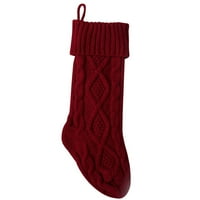 Ounabing Božićne čarape sa velikim pletenim čarapama Pokloni Božićne ukrase Indoor Classi