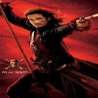 Pirates of The Karipske orlando Bloom Movie Poster 16in 24in Square Odrasli Najbolji posteri