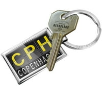 Keychain CPH aerodromski kod za Kopenhagen