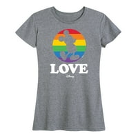 Disney Pride - ljubav - Rainbow reflektor na Mickeyju - Ženska grafička majica kratkih rukava