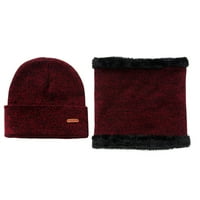 Unizno zimsko mješovito u boji vunene kape pletena gusta kapa za slobodno vrijeme za slobodno vrijeme