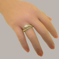 Britanci izrađeni 18k žuto zlato prirodni prsten i rubin ženski prsten - veličine opcije - veličine