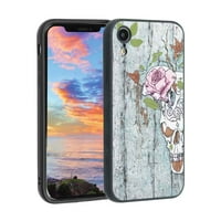 Torbica s lubanjem, deginirana za iPhone XR Case Muške žene, fleksibilan silikonski udar na udarcu za