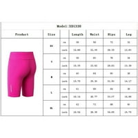 FYSHO Ženske reflektirajuće kratke hlače za kompresiju tekuće joge sportske hlače