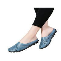 Lacyhop Womens Flat Sandal Slip na sandalama izdubljena mules unutarnje udobnosti vanjskih futrola Nosip