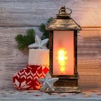 Jikolalilili božićne svjetiljke LED svjetli ukrasi Božićni ukrasi plamen svjetiljka svjetiljka Prijenosna