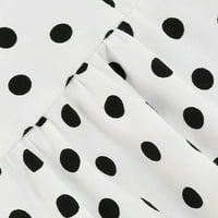 Ženske haljine Ženske retro elegantne temperamente bez rukava s dvostrukim grudima Polka Dot haljine