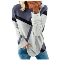 Ženske dukseve Žene Flannel Majice Dugi rukav Rukovske pulover žene Kompresijske majice za ženu Žene