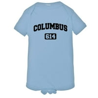 Pleasemetees Baby Columbus Cbus Pozivni broj u nevolji HQ Jumpsuit