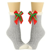 Qazqa žene čarape Bowknot čiste čarape za boju preko festivala Božić