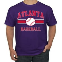 Divlji Bobby City of Atlantina Baseball Fantasy Fan Sports Muška majica, Ljubičasta, 5x-velika