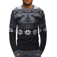 Muški evropski i američki zimski božićni božićni džemperski džemper duge jakne za muškarce zimske muške