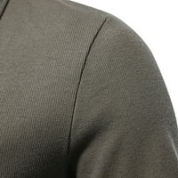 Muškarci Ljetni polovni ovratnik na vrhu pulover pulover u boji V izrez Slim-Fit majica kratkih rukava
