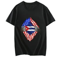 Muškarci i žene Super kubanske baštine Kuba korijeni USA zastava majica