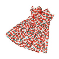 Modna haljina za djevojke Jerdar Baby Beaveless Summer stil sa apstraktnim grafičkim otiskom