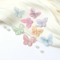 Mairbeon Butterfly Appliques Exquisite HandicRaft Dvostruki slojevi Dvostruki vez leptir zakrpe za mrlje