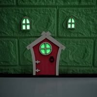 Kuća minijatura Početna Prozori i vrata Mini vrata Dekor stabla prozora za uređenje dvorišta