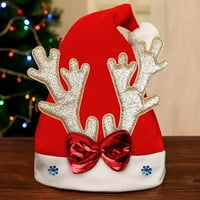 Božićni crtani rogovi Santa Claus Snjegović šešir sretan božićni dekor za kućni ukrasi Xmas