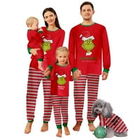 Grinch Family Božićne pidžame Podudaranje Božićnim podudaranjem Jammies Xmas PJS za žene Muška za spavanje