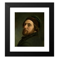 Artur Grottger Black Modern Framed Museum Art Print pod nazivom - muški portret