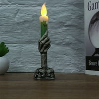 Rosarivae Green Electroni Svijeće Halloween Skeleton Ghost Hand Svijeća ukrasna LED WA svijeća Lagana