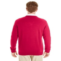 Harriton Pilbloc džemper s vratom crvena, s