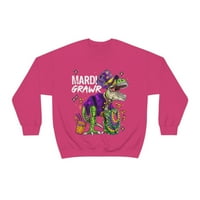 Kombinacija za porodicu LLC MARDI GRAWR dinosaur, majica za kostimu za kostiju iz Bardi Gras, majica,