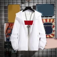Yueulianxi muns modni jednostavan džep džep kardigan patentni džemper jakna