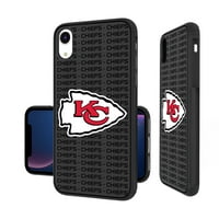 Kansas Chiefs iPhone Text Backdrop Design Bump Case