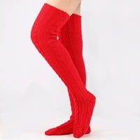 Nejasne čarape za žene vruće prodaje klirence jesen i zimske pletene dužine koljena čarape za žene odobrene