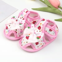 Fattazi Baby Girls Boys Mekane cipele za djecu Todler Walkers Cipele Cartoon Jawberry Print Princess