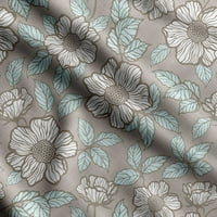 Soimoi cvjetni print, Japan Crepe Satinfabric od dvorišta WidedeCorativna tkanina za šivanje za haljine,