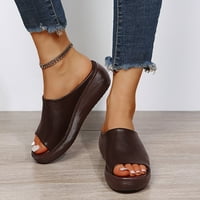 Papuče za žene i muškarče, ljetne dame Žene ravne guste kotlene cipele modne ležerne rimske sandale