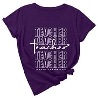 Košulje za nastavnike Žene smiješne podučavaju pismo tiskane grafičke majice za majicu kratkih rukava